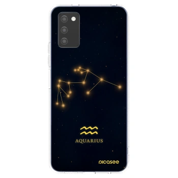 Picasee silikónový prehľadný obal pre Samsung Galaxy A02s A025G - AQUARIUS