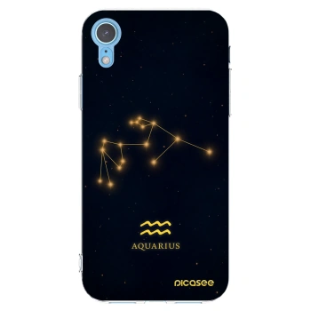 Picasee silikónový prehľadný obal pre Apple iPhone XR - AQUARIUS