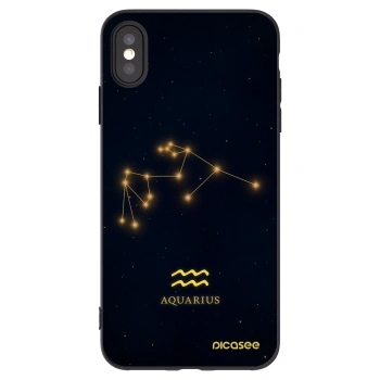 Picasee silikónový čierny obal pre Apple iPhone XS Max - AQUARIUS