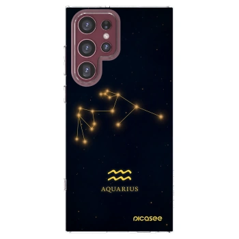 Picasee silikónový prehľadný obal pre Samsung Galaxy S22 Ultra 5G - AQUARIUS