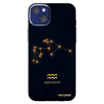 Picasee silikónový prehľadný obal pre Apple iPhone 14 Plus - AQUARIUS