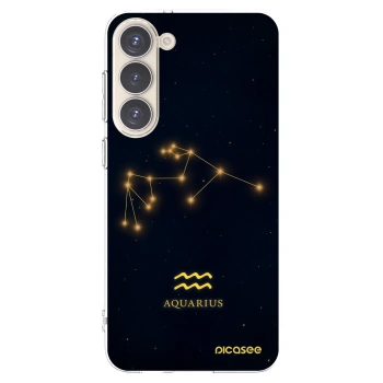 Picasee silikónový prehľadný obal pre Samsung Galaxy S23+ 5G - AQUARIUS