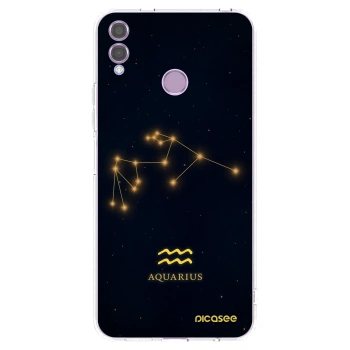 Picasee silikónový prehľadný obal pre Honor 8X - AQUARIUS