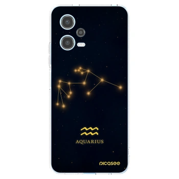 Picasee silikónový prehľadný obal pre Xiaomi Redmi Note 12 5G - AQUARIUS