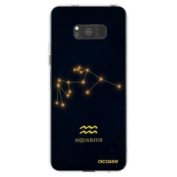 Picasee silikónový prehľadný obal pre Samsung Galaxy S8 G950F - AQUARIUS