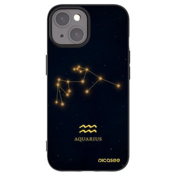 Picasee silikónový čierny obal pre Apple iPhone 15 - AQUARIUS