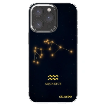 Picasee silikónový prehľadný obal pre Apple iPhone 15 Pro Max - AQUARIUS