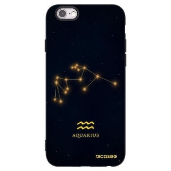 Picasee silikónový čierny obal pre Apple iPhone 6/6S - AQUARIUS