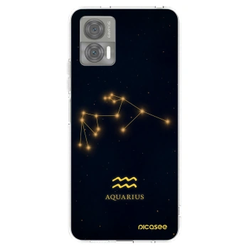 Picasee silikónový prehľadný obal pre Motorola Edge 30 Neo - AQUARIUS