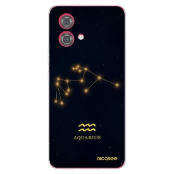 Picasee silikónový prehľadný obal pre Motorola Moto G84 5G - AQUARIUS