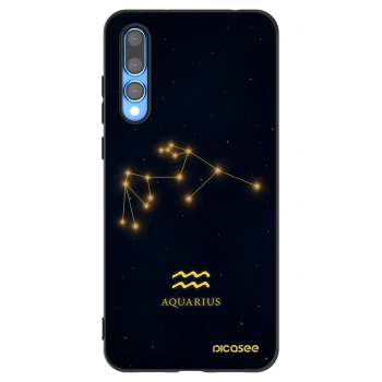 Picasee silikónový čierny obal pre Huawei P20 Pro - AQUARIUS