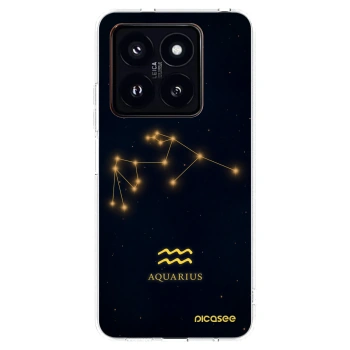 Picasee silikónový prehľadný obal pre Xiaomi 14 Pro - AQUARIUS