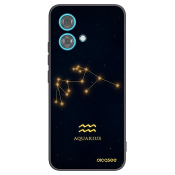 Picasee silikónový čierny obal pre Motorola Edge 40 Neo - AQUARIUS