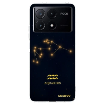 Picasee silikónový prehľadný obal pre Xiaomi Poco X6 Pro - AQUARIUS