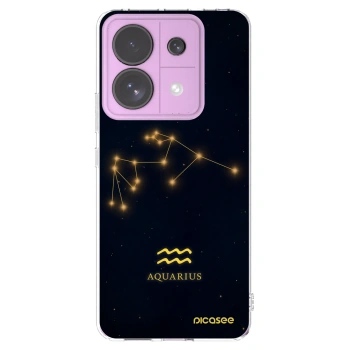 Picasee silikónový prehľadný obal pre Xiaomi Redmi Note 13 Pro 5G - AQUARIUS