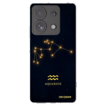 Picasee silikónový prehľadný obal pre Xiaomi Redmi Note 13 Pro 4G - AQUARIUS