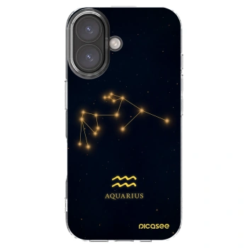 Picasee silikónový prehľadný obal pre Apple iPhone 16 - AQUARIUS