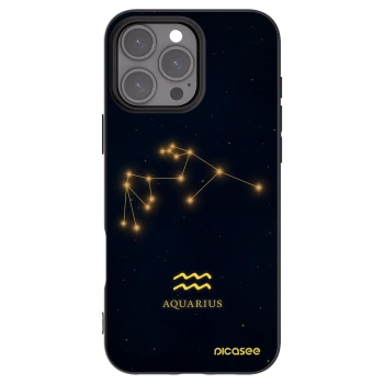 Picasee silikónový čierny obal pre Apple iPhone 16 Pro Max - AQUARIUS