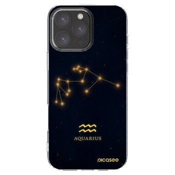 Picasee silikónový prehľadný obal pre Apple iPhone 16 Pro Max - AQUARIUS