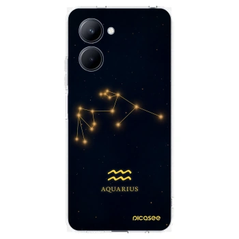 Picasee silikónový prehľadný obal pre Realme C33 (2023) - AQUARIUS
