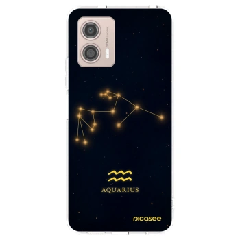 Picasee silikónový prehľadný obal pre Motorola Moto G53 5G - AQUARIUS