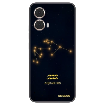 Picasee silikónový čierny obal pre Motorola Moto G85 - AQUARIUS