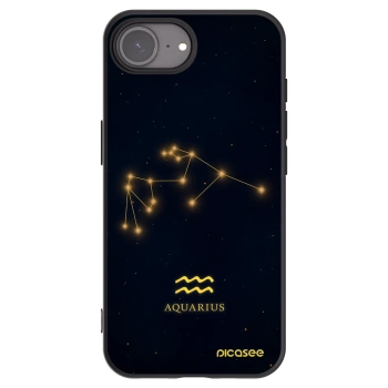 Picasee silikónový čierny obal pre Apple iPhone 16e - AQUARIUS
