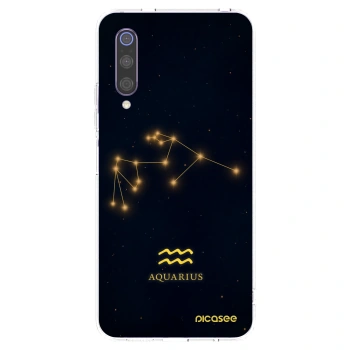 Picasee silikónový prehľadný obal pre Xiaomi Mi 9 - AQUARIUS