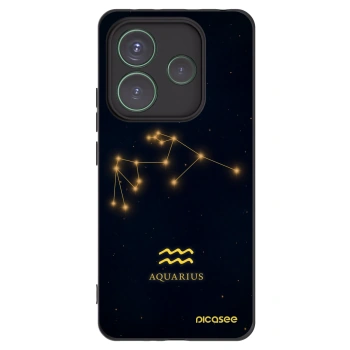 Picasee silikónový čierny obal pre Xiaomi Redmi Note 14 5G - AQUARIUS