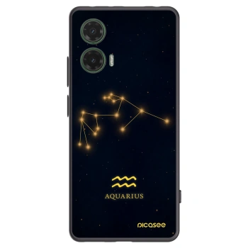 Picasee silikónový čierny obal pre Motorola Moto G35 5G - AQUARIUS