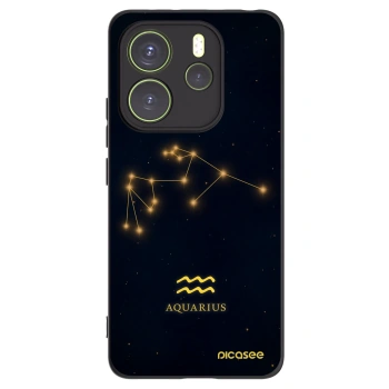 Picasee silikónový čierny obal pre Xiaomi Redmi Note 14 4G - AQUARIUS