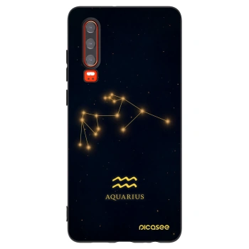 Picasee silikónový čierny obal pre Huawei P30 - AQUARIUS