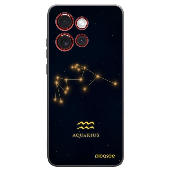 Picasee silikónový čierny obal pre Motorola Edge 60 Neo 5G - AQUARIUS
