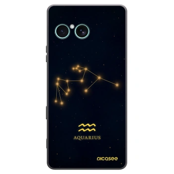 Picasee silikónový čierny obal pre Sony Xperia 10 VII - AQUARIUS