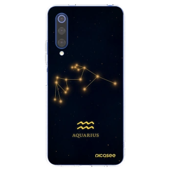 Picasee silikónový prehľadný obal pre Xiaomi Mi 9 SE - AQUARIUS