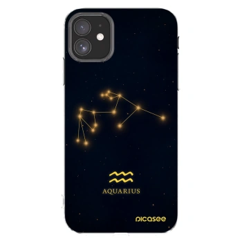 Picasee silikónový prehľadný obal pre Apple iPhone 11 - AQUARIUS