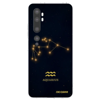 Picasee silikónový prehľadný obal pre Xiaomi Mi Note 10 (Pro) - AQUARIUS