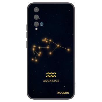 Picasee silikónový čierny obal pre Huawei Nova 5T - AQUARIUS