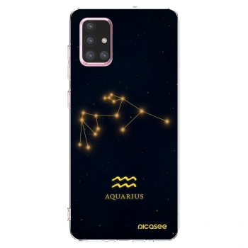 Picasee silikónový prehľadný obal pre Samsung Galaxy A71 A715F - AQUARIUS