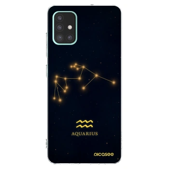 Picasee silikónový prehľadný obal pre Samsung Galaxy A51 A515F - AQUARIUS