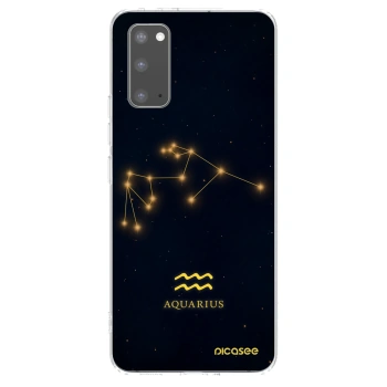 Picasee silikónový prehľadný obal pre Samsung Galaxy S20 G980F - AQUARIUS