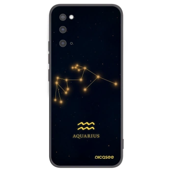 Picasee silikónový čierny obal pre Samsung Galaxy S20 G980F - AQUARIUS