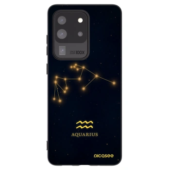 Picasee silikónový čierny obal pre Samsung Galaxy S20 Ultra 5G G988F - AQUARIUS