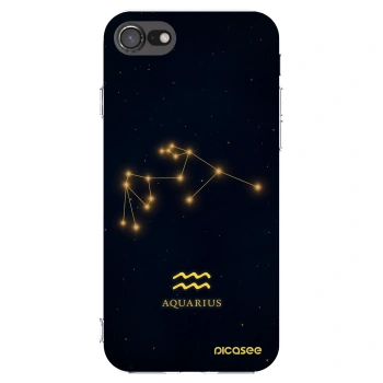 Picasee silikónový prehľadný obal pre Apple iPhone SE 2020 - AQUARIUS