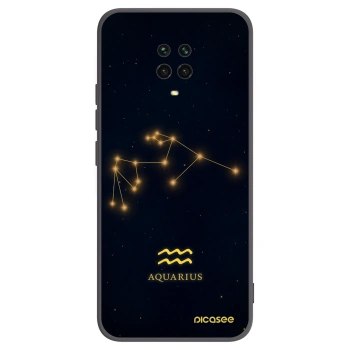 Picasee silikónový čierny obal pre Xiaomi Redmi Note 9 Pro - AQUARIUS