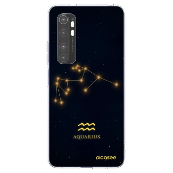 Picasee silikónový prehľadný obal pre Xiaomi Mi Note 10 Lite - AQUARIUS