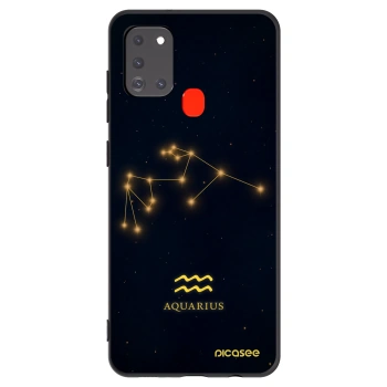 Picasee silikónový čierny obal pre Samsung Galaxy A21s - AQUARIUS