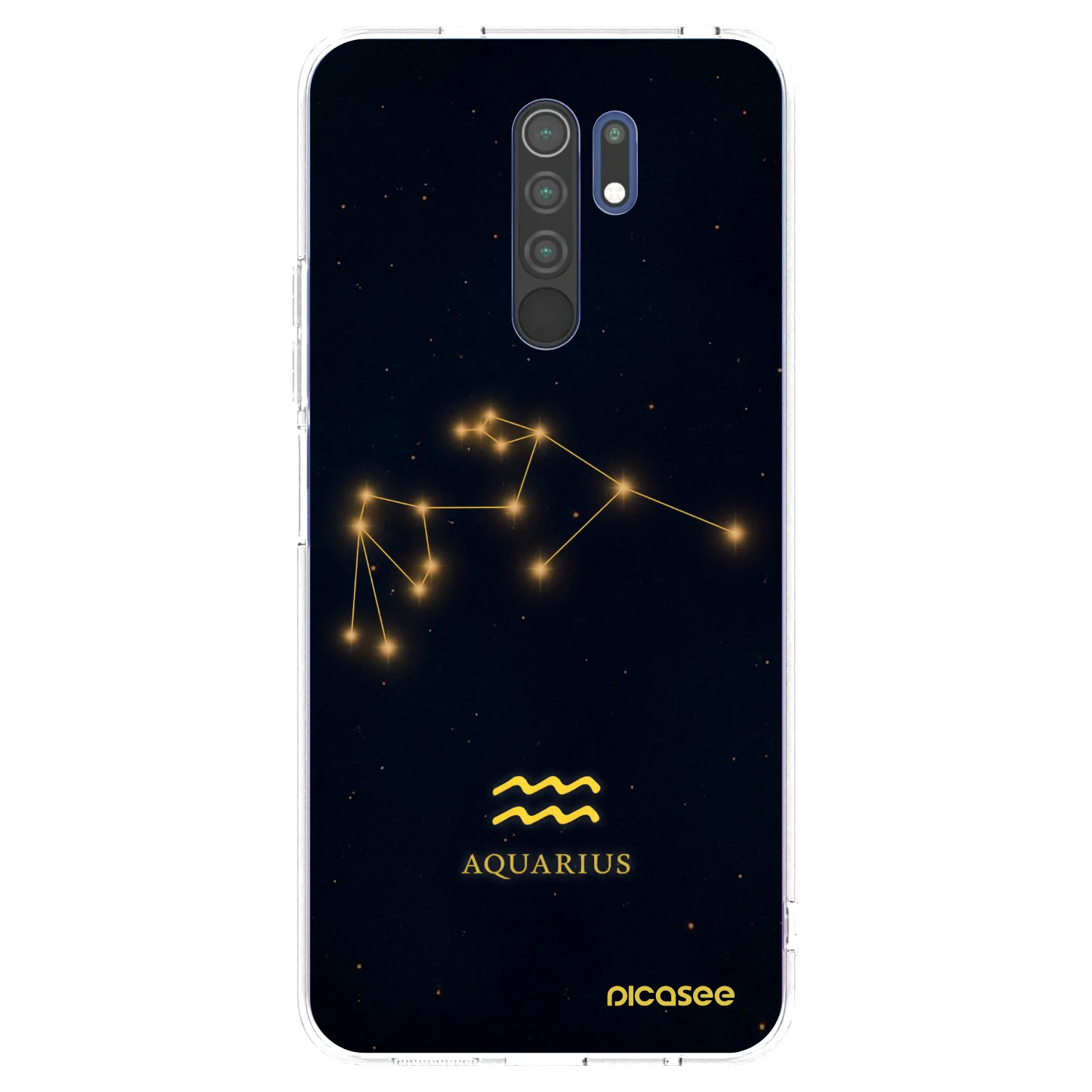 Picasee silikónový prehľadný obal pre Xiaomi Redmi 9 - AQUARIUS