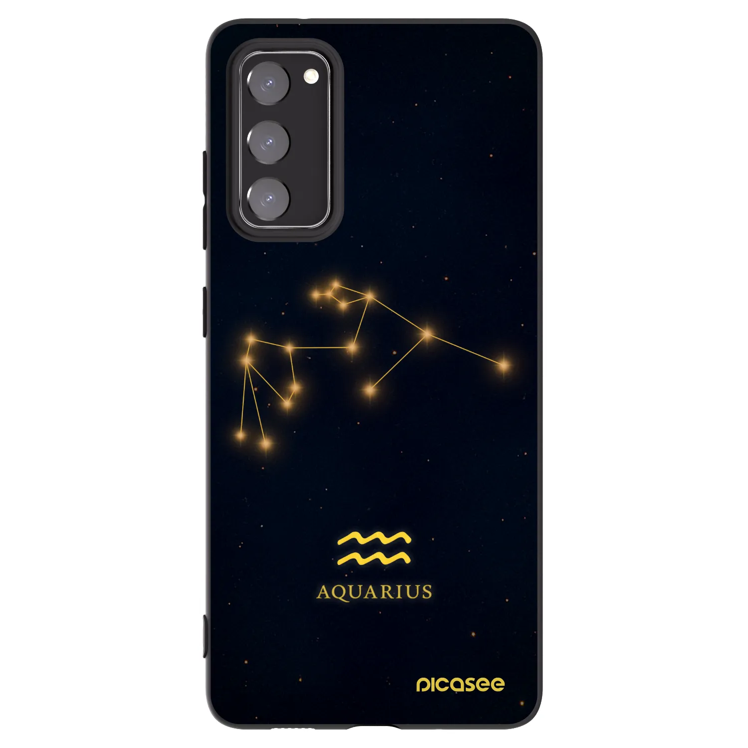 Picasee silikónový čierny obal pre Samsung Galaxy S20 FE - AQUARIUS