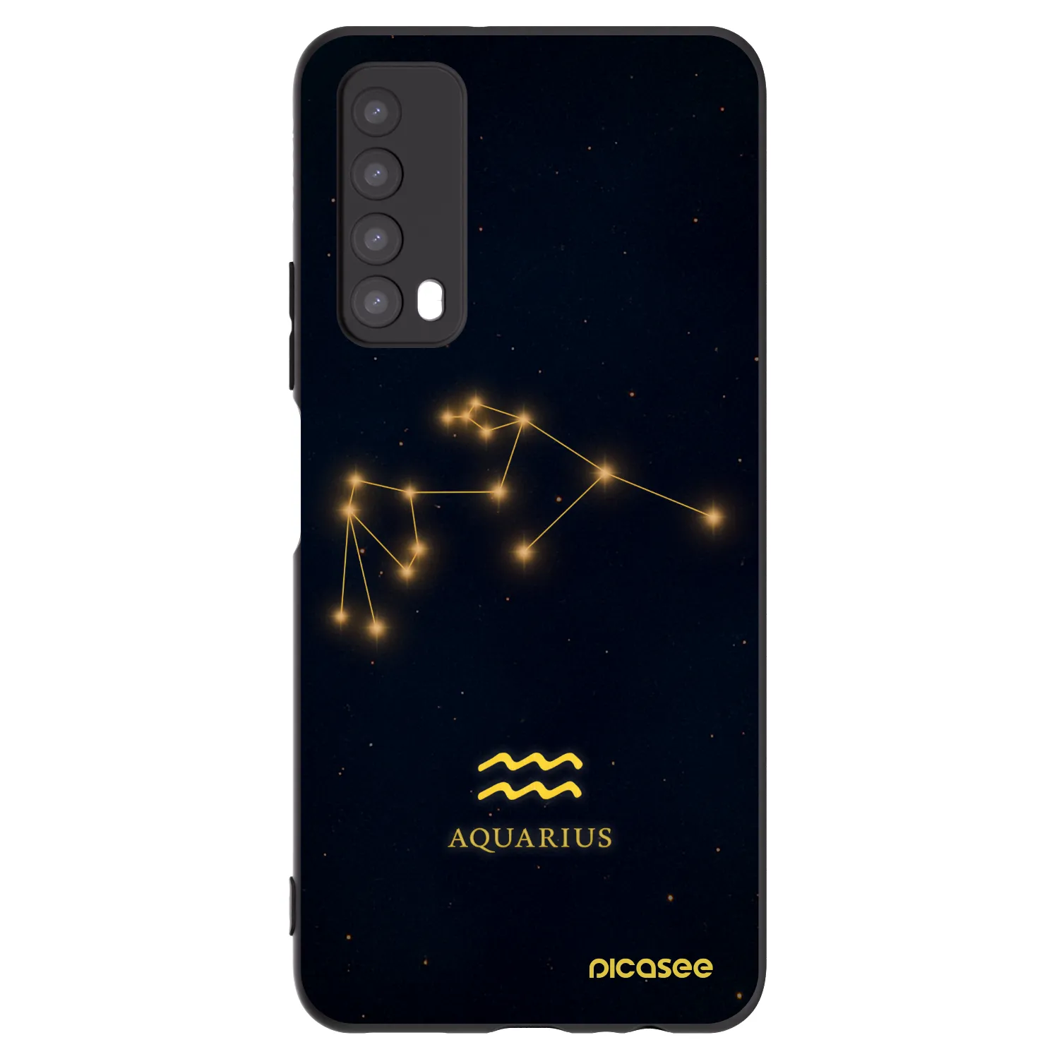 Picasee silikónový čierny obal pre Huawei P Smart 2021 - AQUARIUS